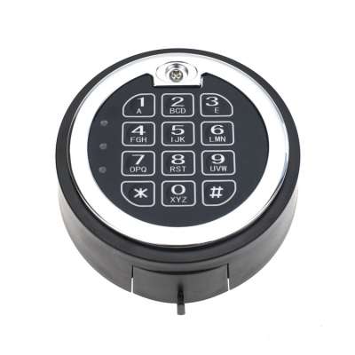 YH1151 electronic door lock for safe box, number dial door lock, smart lock with emergency key system